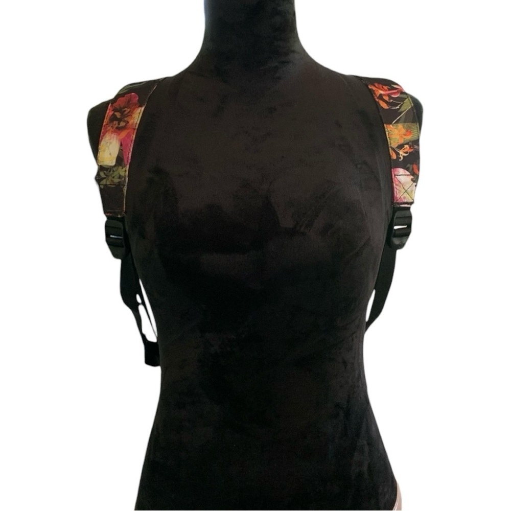 Herschel Supply Co. Hoffman Nova Mini Backpack Floral Tropical Print Black/Pink - Picture 5 of 14
